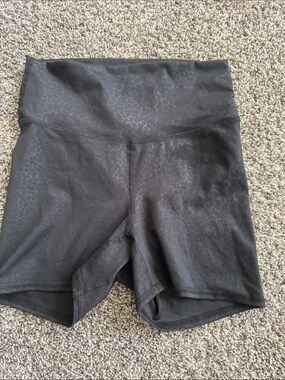 Five the Label- High-Waist Black print shorts (ADULT SMALL)